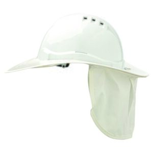 PROCHOICE V6 Hard Hat Plastic Brim White